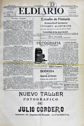 El Diario, edición del 23 de diciembre de 1905