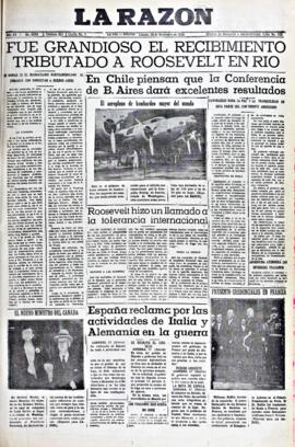 La Razón, edición del 28 de noviembre de 1936