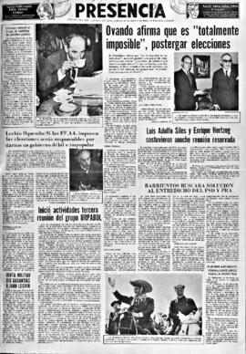 Presencia, edición del 12 de mayo de 1966