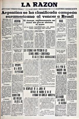 La Razón, edición del 2 de febrero de 1937