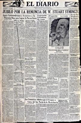 El Diario, edición del 5 de enero de 1952