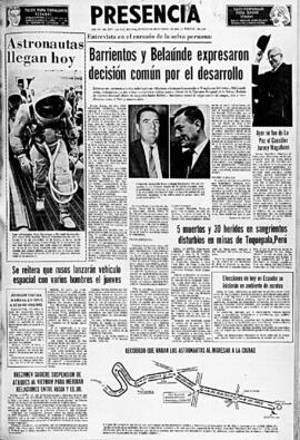 Presencia, edición del 16 de octubre de 1966