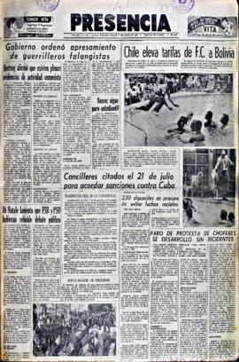 Presencia, edición del 27 de junio de 1964