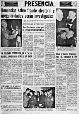 Presencia, edición del 9 de julio de 1966