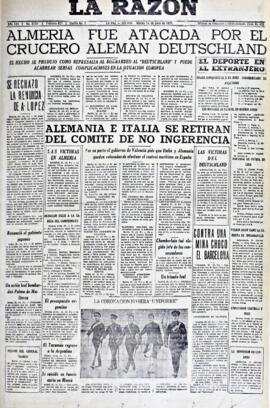 La Razón, edición del 1 de junio de 1937