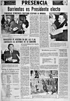 Presencia, edición del 4 de julio de 1966
