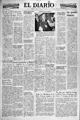 El Diario, edición del 10 de enero de 1954