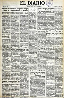El Diario, edición del 28 de abril de 1953