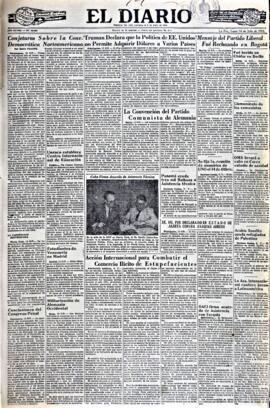 El Diario, edición del 14 de julio de 1952