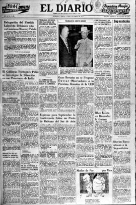 El Diario, edición del 10 de agosto de 1954