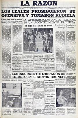 La Razón , edición del 5 de agosto de 1937