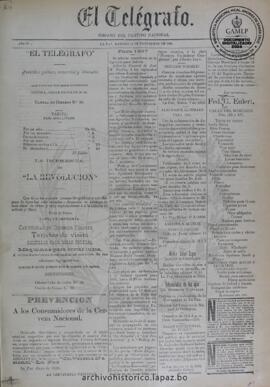 El Telegrafo, edición del 14 de noviembre de 1896