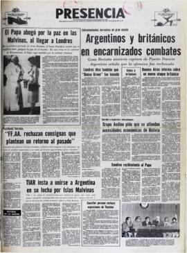 SOLICITUD A ORGANISMOS INTERNACIONALES GRUPO ANDINO PIDE QUE SE ATIENDAN NECESIDADES ECONÓMICAS DE BOLIVIA. (1982, 29 de mayo). Presencia [La Paz, Bolivia], p. 1.