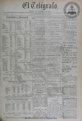 El Telegrafo, edición del 3 de junio de 1896