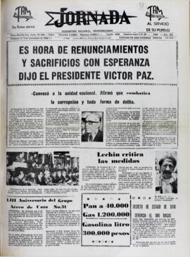 LECHÍN CRITICA LAS MEDIDAS. (1985, 30 de agosto). Jornada [La Paz, Bolivia], p. 1.