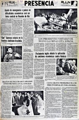 Presencia, edición del 16 de noviembre de 1965