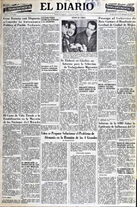 El Diario, edición del 28 de diciembre de 1953
