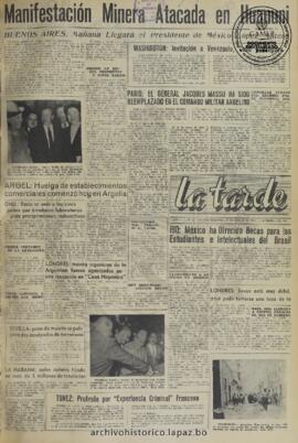 La Tarde, edición del 23 de enero de 1960