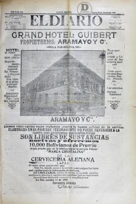El Diario, edición del 19 de octubre de 1905