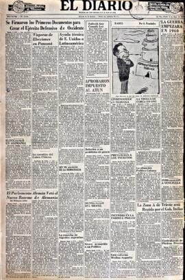 El Diario, edición del 10 de mayo de 1952