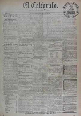 El Telegrafo, edición del 6 de mayo de 1896