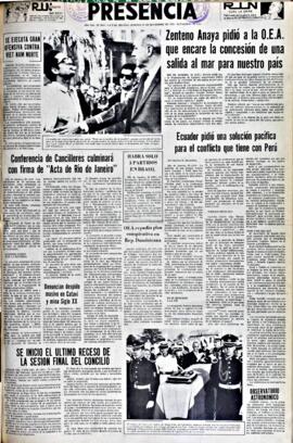 Presencia, edición del 21 de noviembre de 1965