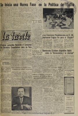 La Tarde, edición del 30 de julio de 1960