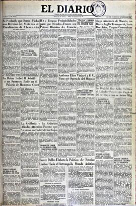 El Diario, edición del 31 de mayo de 1953