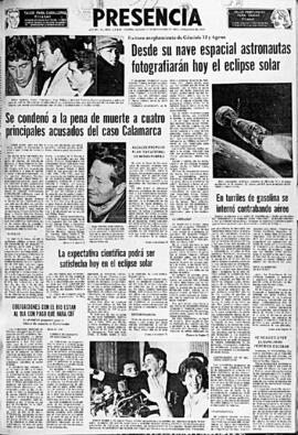 Presencia, edición del 12 de noviembre de 1966