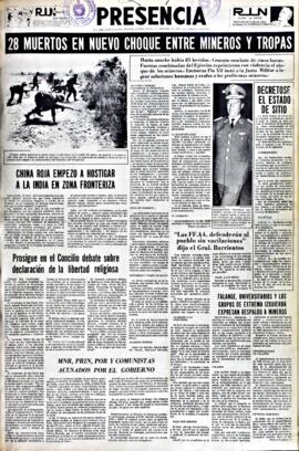 Presencia, edición del 21 de septiembre de 1965