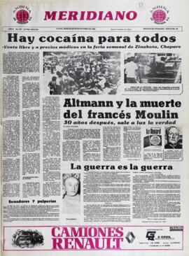 LA GUERRA ES LA GUERRA. (1982, 20 de octubre). Meridiano [La Paz, Bolivia], p. 1.