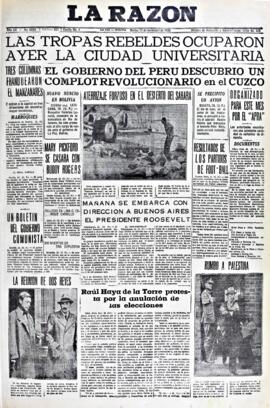 La Razón, edición del 17 de noviembre de 1936
