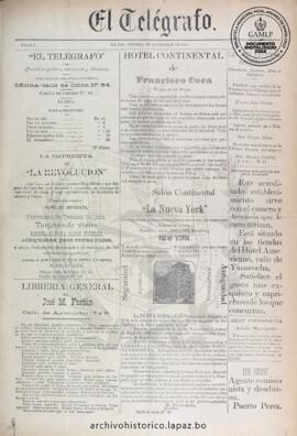 El Telegrafo, edición del 8 de noviembre de 1894
