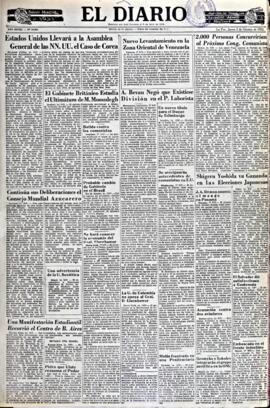El Diario, edición del 2 de octubre de 1952