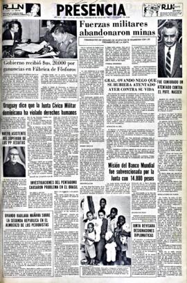 Presencia, edición del 23 de julio de 1965
