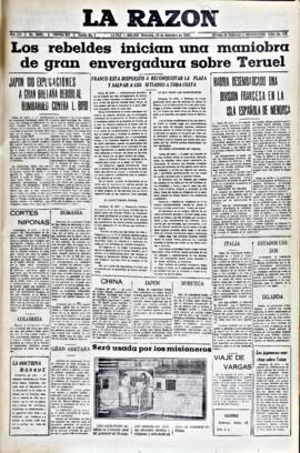 La Razón, edición del 29 de diciembre de 1937