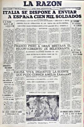 La Razón, edición del 8 de julio de 1937