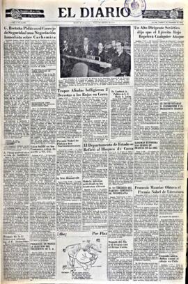 El Diario, edición del 7 de noviembre de 1952