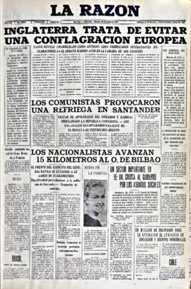La Razón, edición del 26 de junio de 1937