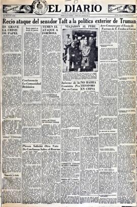 El Diario, edición del 6 de enero de 1951