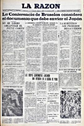 La Razón, edición del 6 de noviembre de 1937