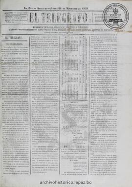 El Telegrafo, edición del 24 de noviembre de 1859