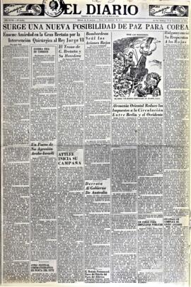 El Diario, edición del 23 de septiembre de 1951
