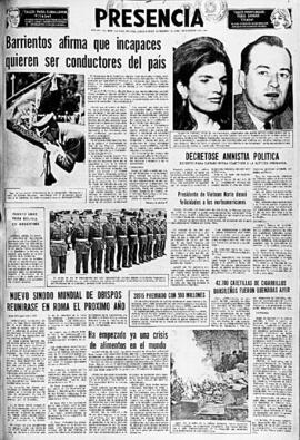 Presencia, edición del 24 de diciembre de 1966