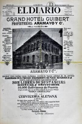 El Diario, edición del 17 de octubre de 1905