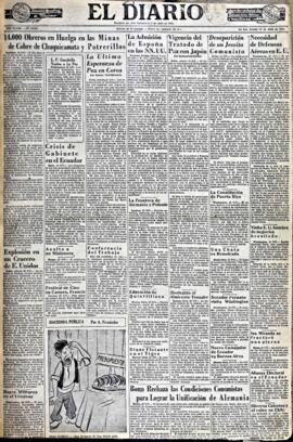El Diario, edición del 26 de abril de 1952