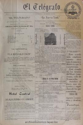 El Telegrafo, edición del 21 de febrero de 1893