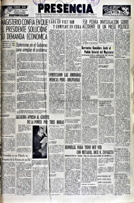 Presencia, edición del 29 de agosto de 1964