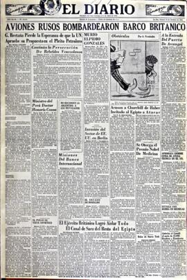 El Diario, edición del 19 de octubre de 1951