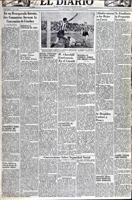 El Diario, edición del 14 de enero de 1952
